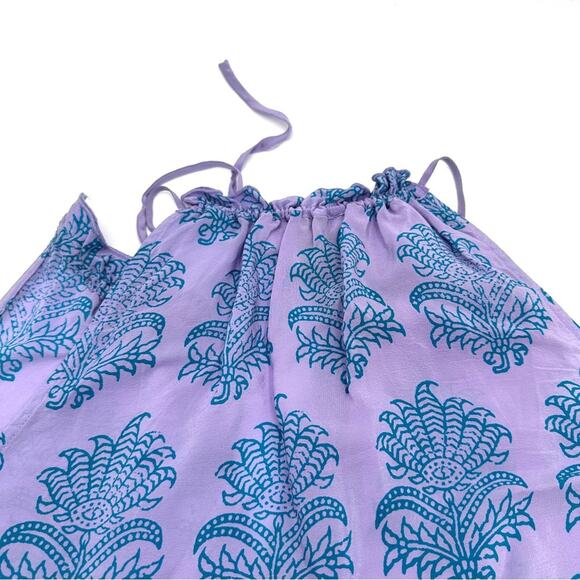 Anthropologie HD in Paris 100% Silk Panorama Batik Print Top - SIZE 8 - Picture 5 of 14